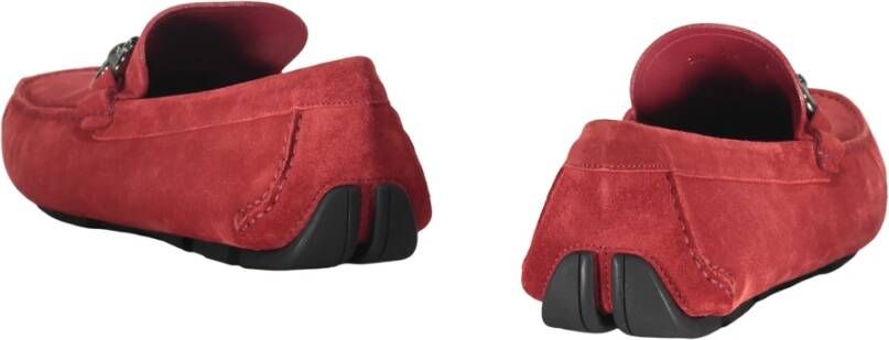 Ferragamo Stijlvolle leren loafers met Gancini-detail