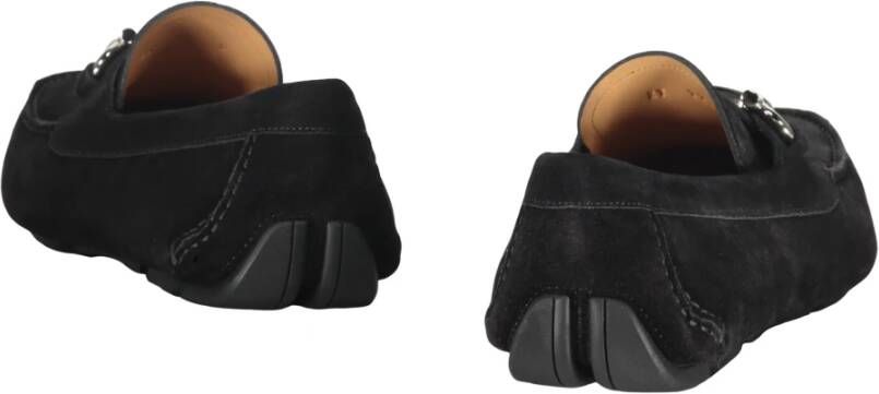 Ferragamo Stijlvolle leren loafers met metalen detail