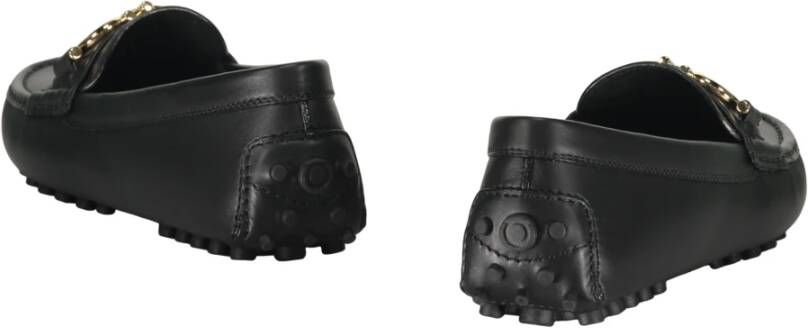 Ferragamo Stijlvolle leren loafers met rubberen zool