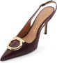 Ferragamo Stiletto Heel Bordeaux Sandalen - Thumbnail 2