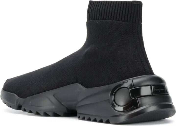 Ferragamo Stretch-Knit Sneakers