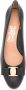 Salvatore Ferragamo Zwarte Leren Pumps met Strikdetail Black Dames - Thumbnail 2