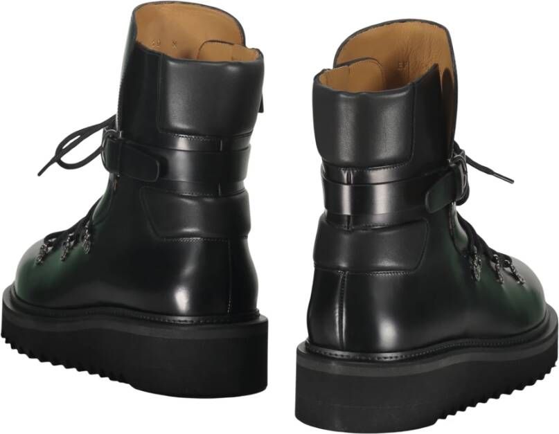 Ferragamo Vetersluiting Leren Laarzen