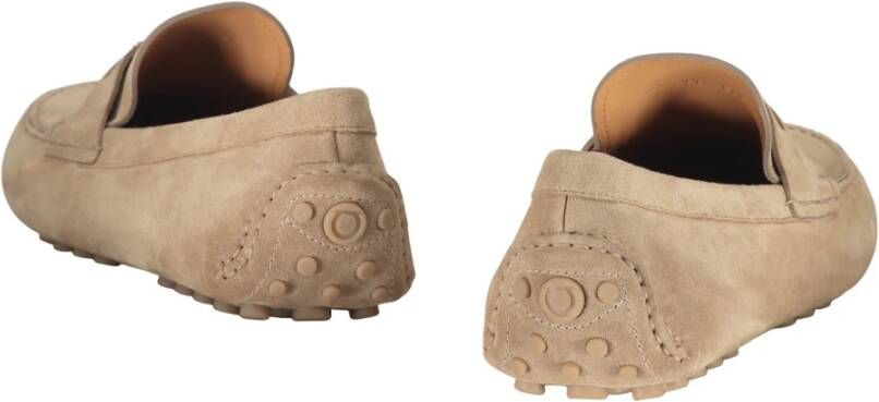 Ferragamo Vierkante Neus Leren Loafers met Rubberen Studs
