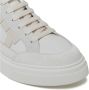 Salvatore Ferragamo Lage leren sneakers met suède inzetstukken White Heren - Thumbnail 2