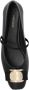 Salvatore Ferragamo Zwarte Lamsvacht Vara Boog Platte Schoenen Black Dames - Thumbnail 6