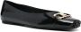 Ferragamo Zwarte Ballerina Flats Elegante Vierkante Neus - Thumbnail 2