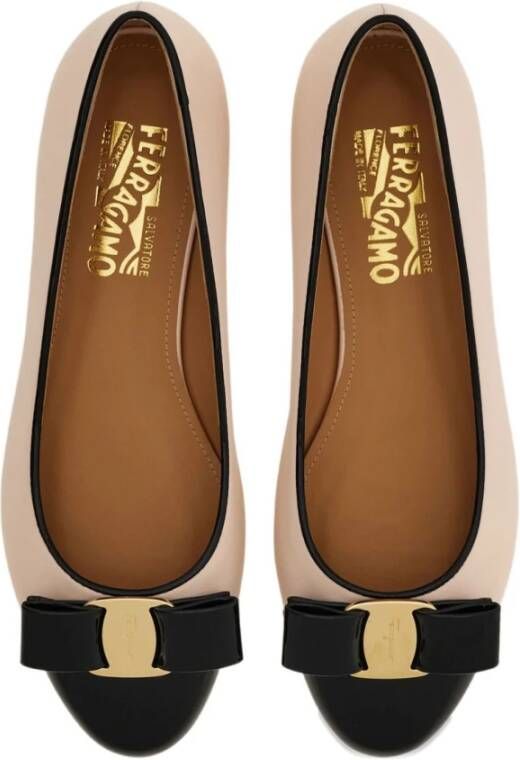 Ferragamo Zwarte Ballerina Schoenen Elegante Stijl
