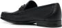 Ferragamo Zwarte Korrelige Leren Loafers met Gancini - Thumbnail 2