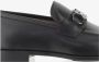 Ferragamo Zwarte Leren Loafers met Haakdetail - Thumbnail 2