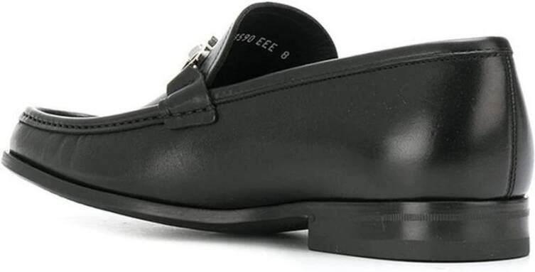 Ferragamo Zwarte Leren Loafers voor Mannen
