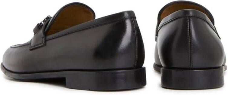 Ferragamo Zwarte Leren Loafers voor Mannen