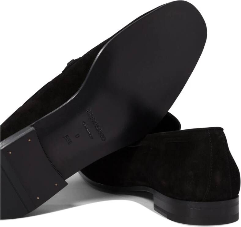 Ferragamo Zwarte Loafer Schoenen voor Mannen