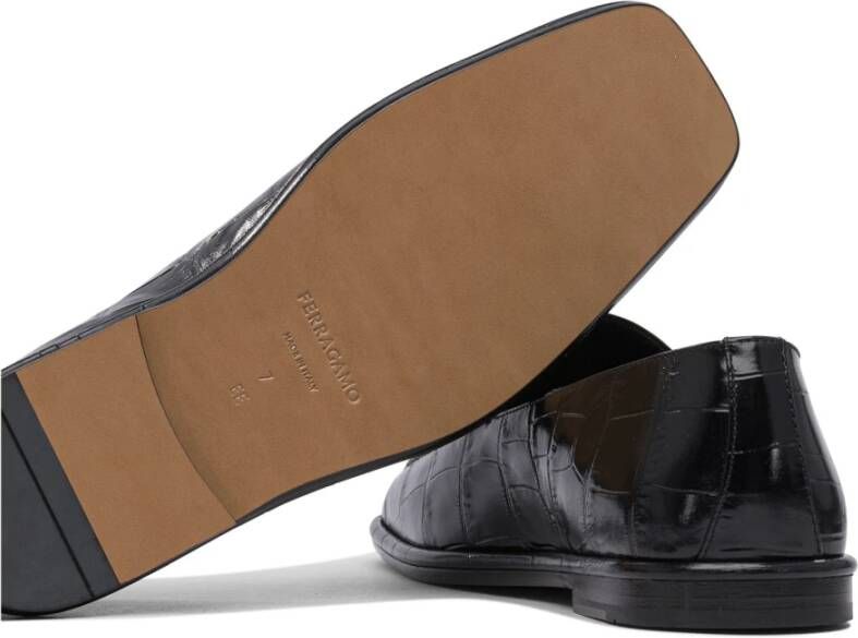 Ferragamo Zwarte Loafer Schoenen voor Mannen
