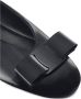 Ferragamo Zwarte platte schoenen van zijde nylon - Thumbnail 2