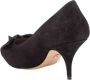 Ferragamo Zwarte suède pump met puntige neus - Thumbnail 2