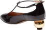 Ferragamo Zwarte T-Strap Pumps Elegante Stijl - Thumbnail 2