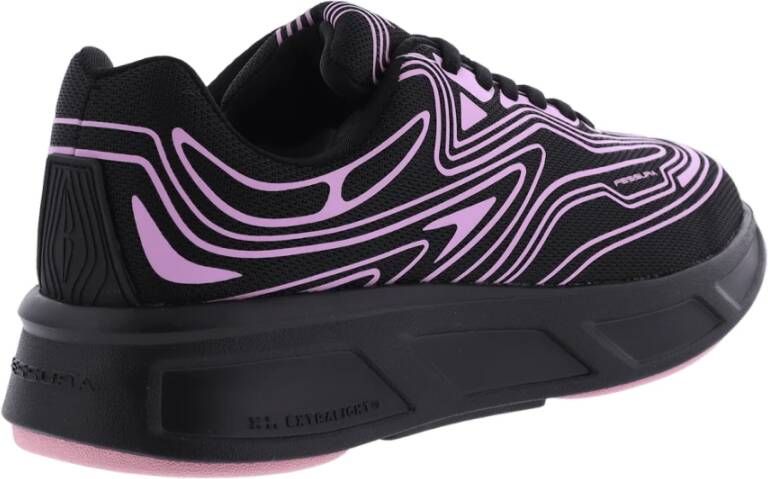 Fessura Dames Runflex 01 Sneaker Zwart Roze Black Dames