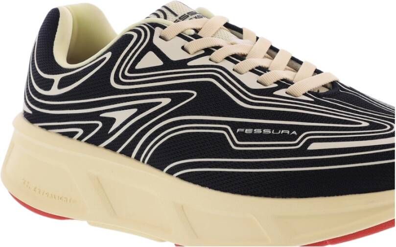 Fessura Dames Runflex 01 Sneaker Zwart Wit