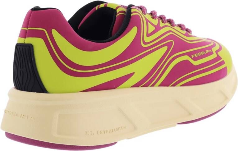 Fessura Dames Runflex 02 Sneaker Geel Roze Yellow Dames
