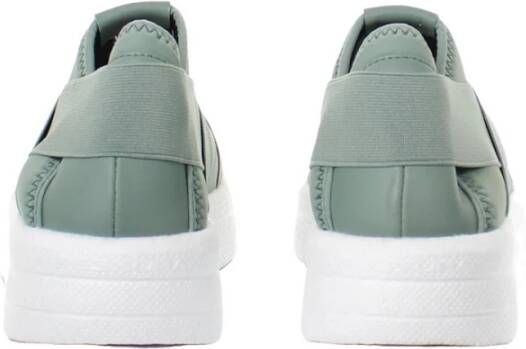 Fessura Mintgroene Stoffen Sneakers Elastische Banden