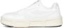 Fessura Witte leren en stoffen sneakers White Dames - Thumbnail 3