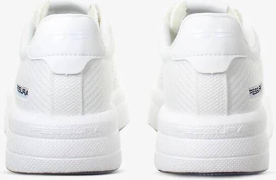 Fessura Witte Lycra Sneakers met Schuimzool