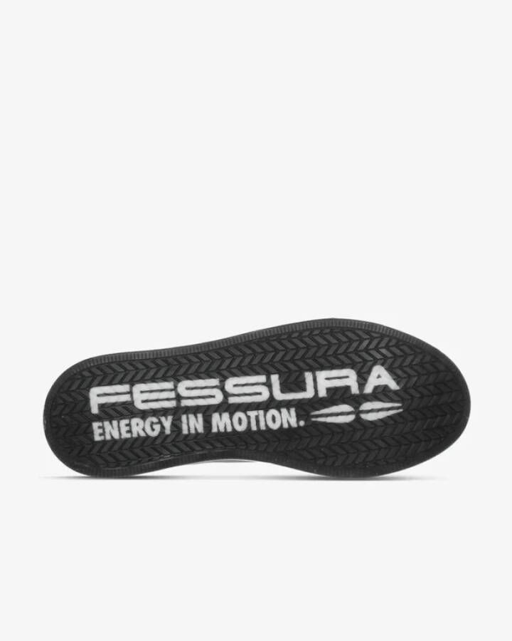 Fessura Zwarte Flyknit Elastische Sneakers