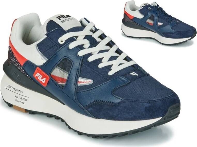 Fila Blauwe Vrijetijdssneakers voor Mannen Blue Heren