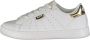 Fila Sportieve witte vetersneakers met gouden details White Dames - Thumbnail 7