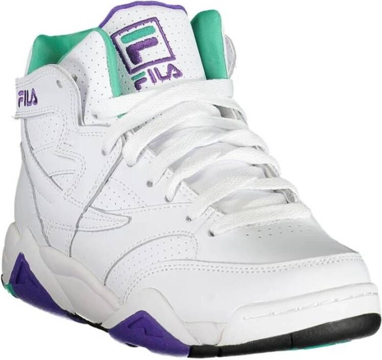 Fila Dames Lace-Up Sneaker met Contrastdetails White Dames