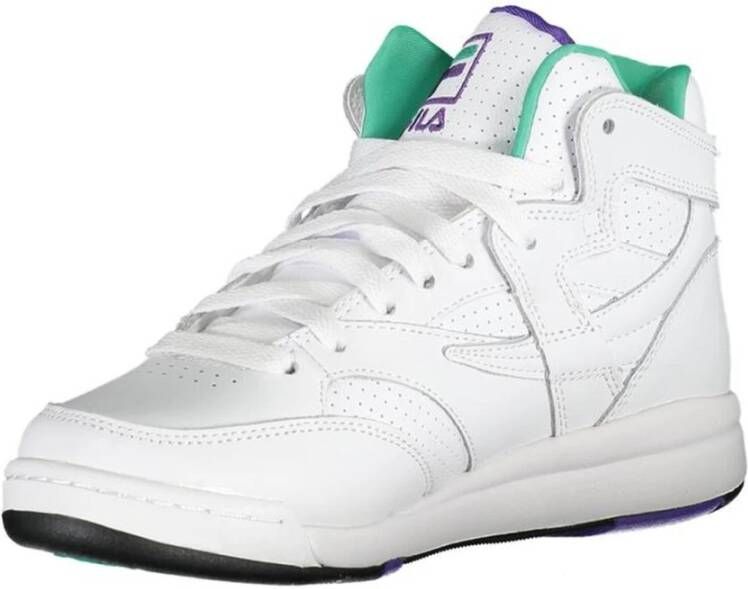 Fila Dames Lace-Up Sneaker met Contrastdetails White Dames
