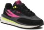 Fila Dames Sneakers Ronde Neus Synthetisch Leer Multicolor Dames - Thumbnail 3