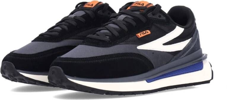 Fila Donkere Shadow Sneaker met Blauwe Accenten Blue Heren