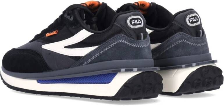 Fila Donkere Shadow Sneaker met Blauwe Accenten Blue Heren