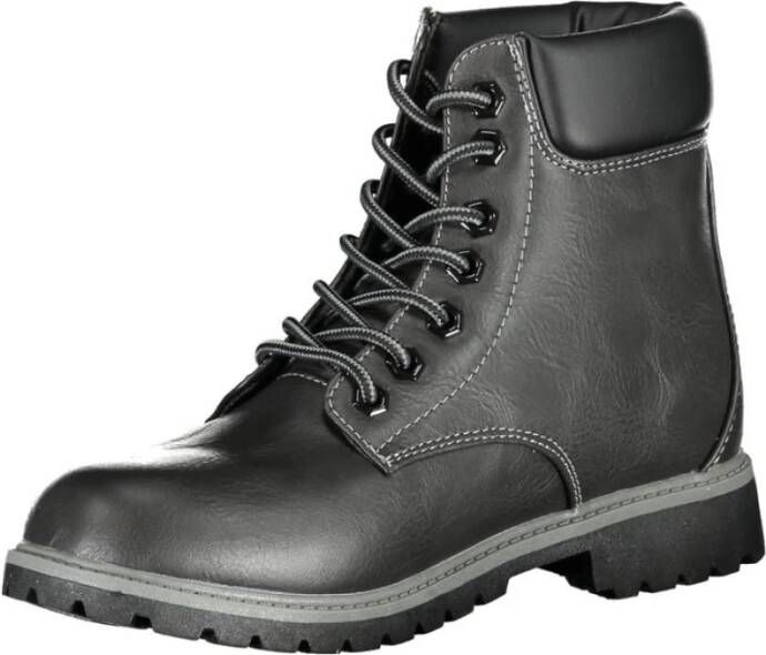 Fila Elegante Veterschoenen met Geborduurde Accenten Black Dames