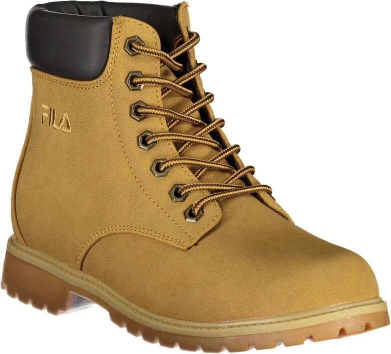 Fila Gele Dameslaars Vetersluiting Geborduurd Yellow Dames