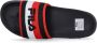 Fila Gestreepte Zwarte Heren Slippers Black Heren - Thumbnail 4