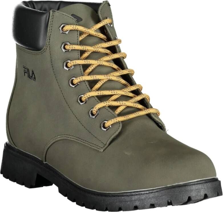 Fila Groene Herenlaars Veters Geborduurd Green Heren
