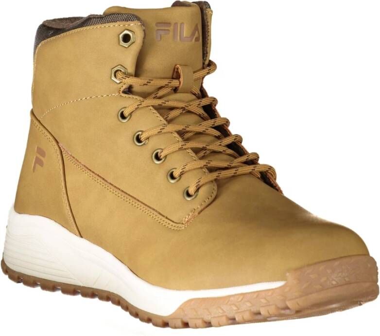 Fila Heren Bruine Veterschoen met Contrastdetails Brown Heren