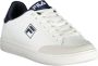 Fila Witte Polyester Sportsneaker Blauwe Details White Heren - Thumbnail 6