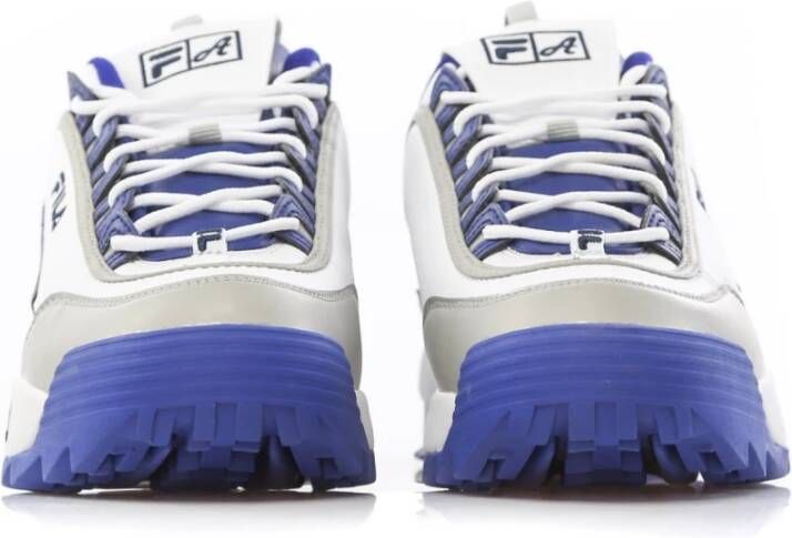 Fila Lage Disruptor Schoen in Wit Marine Grijs Multicolor Heren