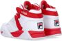 Fila Mid M-Squad Basketbalschoen Wit Rood White Heren - Thumbnail 7