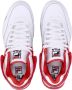Fila Mid M-Squad Basketbalschoen Wit Rood White Heren - Thumbnail 9