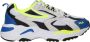 Fila Ray Tracer Neon Blauw Sneaker Multicolor Dames - Thumbnail 25