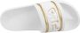 Fila n Flip- Flops Morro Bay Logo Slipper White Gold - Thumbnail 5