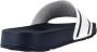 Fila Ergonomische Rubberen Slipper Wit Marineblauw White - Thumbnail 15