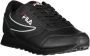 Fila Sportieve Veterschoenen Zwart Contrast Logo Black Dames - Thumbnail 5