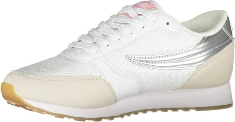 Fila Sportieve Veterschoenen Wit Contrastdetails White Dames