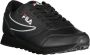 Fila Sportieve Veterschoenen Zwart Contrast Logo Black Dames - Thumbnail 5